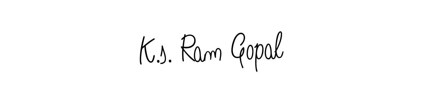 You can use this online signature creator to create a handwritten signature for the name K.s. Ram Gopal. This is the best online autograph maker. K.s. Ram Gopal signature style 5 images and pictures png