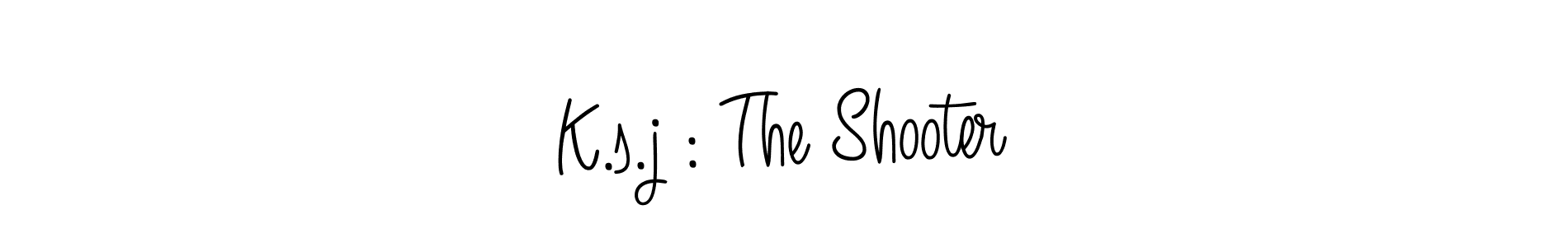 This is the best signature style for the K.s.j : The Shooter name. Also you like these signature font (Angelique-Rose-font-FFP). Mix name signature. K.s.j : The Shooter signature style 5 images and pictures png