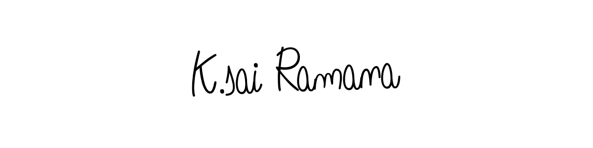 Check out images of Autograph of K.sai Ramana name. Actor K.sai Ramana Signature Style. Angelique-Rose-font-FFP is a professional sign style online. K.sai Ramana signature style 5 images and pictures png