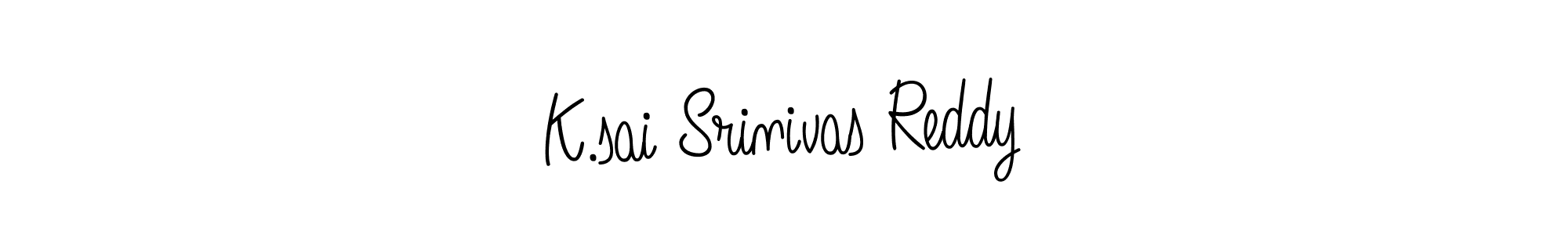 Create a beautiful signature design for name K.sai Srinivas Reddy. With this signature (Angelique-Rose-font-FFP) fonts, you can make a handwritten signature for free. K.sai Srinivas Reddy signature style 5 images and pictures png