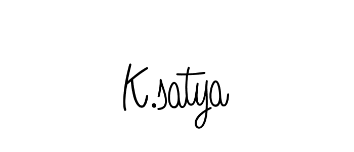 Make a beautiful signature design for name K.satya. Use this online signature maker to create a handwritten signature for free. K.satya signature style 5 images and pictures png