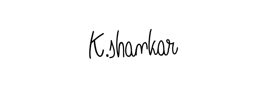 How to make K.shankar name signature. Use Angelique-Rose-font-FFP style for creating short signs online. This is the latest handwritten sign. K.shankar signature style 5 images and pictures png