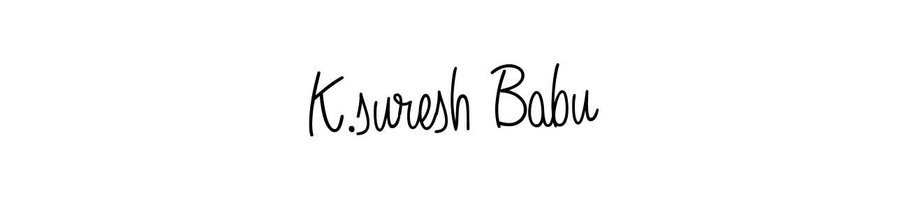 How to Draw K.suresh Babu signature style? Angelique-Rose-font-FFP is a latest design signature styles for name K.suresh Babu. K.suresh Babu signature style 5 images and pictures png