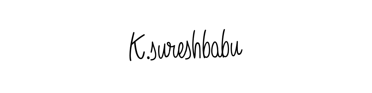 Make a beautiful signature design for name K.sureshbabu. Use this online signature maker to create a handwritten signature for free. K.sureshbabu signature style 5 images and pictures png