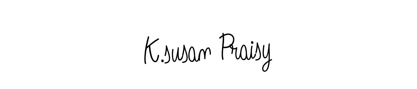 How to Draw K.susan Praisy signature style? Angelique-Rose-font-FFP is a latest design signature styles for name K.susan Praisy. K.susan Praisy signature style 5 images and pictures png