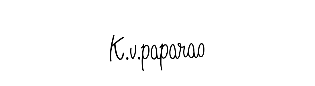 Also we have K.v.paparao name is the best signature style. Create professional handwritten signature collection using Angelique-Rose-font-FFP autograph style. K.v.paparao signature style 5 images and pictures png