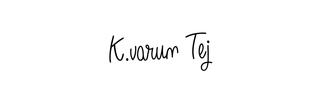 This is the best signature style for the K.varun Tej name. Also you like these signature font (Angelique-Rose-font-FFP). Mix name signature. K.varun Tej signature style 5 images and pictures png