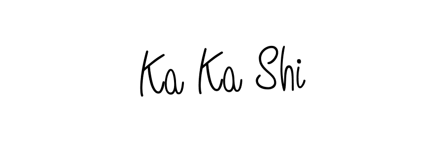 Make a beautiful signature design for name Ka Ka Shi. With this signature (Angelique-Rose-font-FFP) style, you can create a handwritten signature for free. Ka Ka Shi signature style 5 images and pictures png