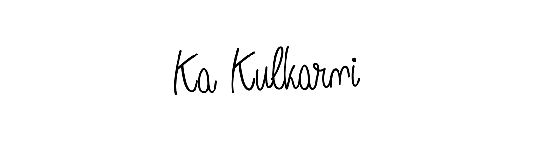 Also we have Ka Kulkarni name is the best signature style. Create professional handwritten signature collection using Angelique-Rose-font-FFP autograph style. Ka Kulkarni signature style 5 images and pictures png