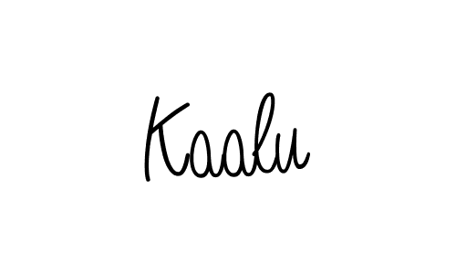 How to make Kaalu name signature. Use Angelique-Rose-font-FFP style for creating short signs online. This is the latest handwritten sign. Kaalu signature style 5 images and pictures png