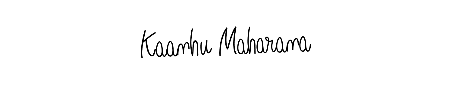 Create a beautiful signature design for name Kaanhu Maharana. With this signature (Angelique-Rose-font-FFP) fonts, you can make a handwritten signature for free. Kaanhu Maharana signature style 5 images and pictures png