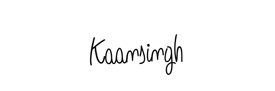 Design your own signature with our free online signature maker. With this signature software, you can create a handwritten (Angelique-Rose-font-FFP) signature for name Kaansingh. Kaansingh signature style 5 images and pictures png