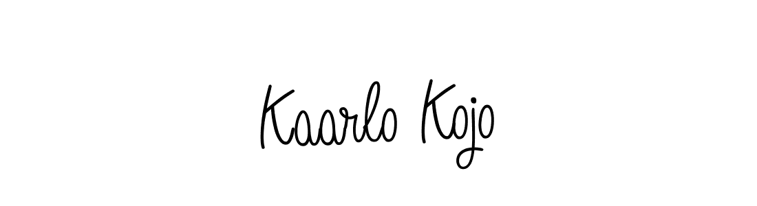 You should practise on your own different ways (Angelique-Rose-font-FFP) to write your name (Kaarlo Kojo) in signature. don't let someone else do it for you. Kaarlo Kojo signature style 5 images and pictures png