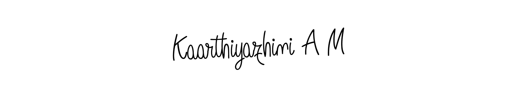 Also we have Kaarthiyazhini A M name is the best signature style. Create professional handwritten signature collection using Angelique-Rose-font-FFP autograph style. Kaarthiyazhini A M signature style 5 images and pictures png
