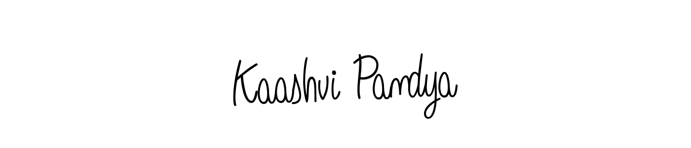 Design your own signature with our free online signature maker. With this signature software, you can create a handwritten (Angelique-Rose-font-FFP) signature for name Kaashvi Pandya. Kaashvi Pandya signature style 5 images and pictures png