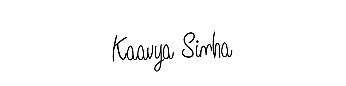 Design your own signature with our free online signature maker. With this signature software, you can create a handwritten (Angelique-Rose-font-FFP) signature for name Kaavya Sinha. Kaavya Sinha signature style 5 images and pictures png