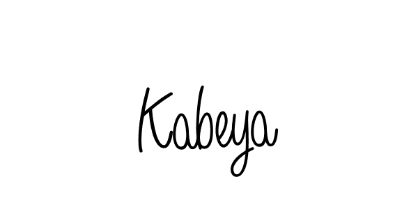 Design your own signature with our free online signature maker. With this signature software, you can create a handwritten (Angelique-Rose-font-FFP) signature for name Kabeya. Kabeya signature style 5 images and pictures png