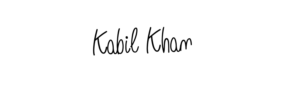 How to make Kabil Khan name signature. Use Angelique-Rose-font-FFP style for creating short signs online. This is the latest handwritten sign. Kabil Khan signature style 5 images and pictures png