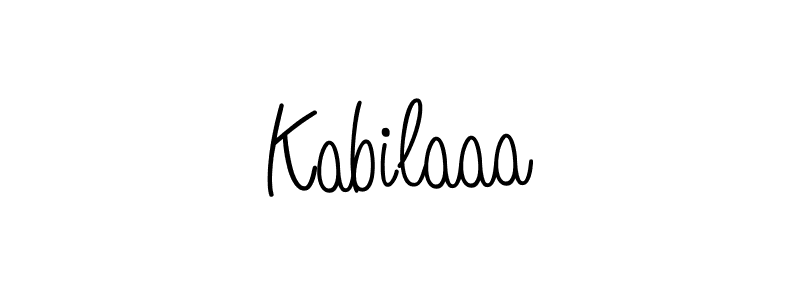 Use a signature maker to create a handwritten signature online. With this signature software, you can design (Angelique-Rose-font-FFP) your own signature for name Kabilaaa. Kabilaaa signature style 5 images and pictures png