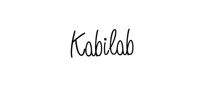 Make a beautiful signature design for name Kabilab. With this signature (Angelique-Rose-font-FFP) style, you can create a handwritten signature for free. Kabilab signature style 5 images and pictures png