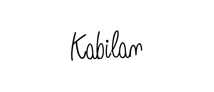 How to Draw Kabilan signature style? Angelique-Rose-font-FFP is a latest design signature styles for name Kabilan. Kabilan signature style 5 images and pictures png