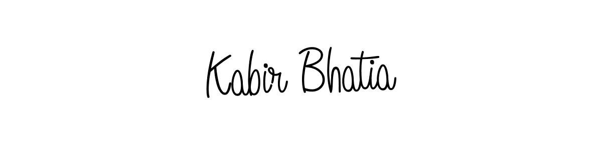 The best way (Angelique-Rose-font-FFP) to make a short signature is to pick only two or three words in your name. The name Kabir Bhatia include a total of six letters. For converting this name. Kabir Bhatia signature style 5 images and pictures png