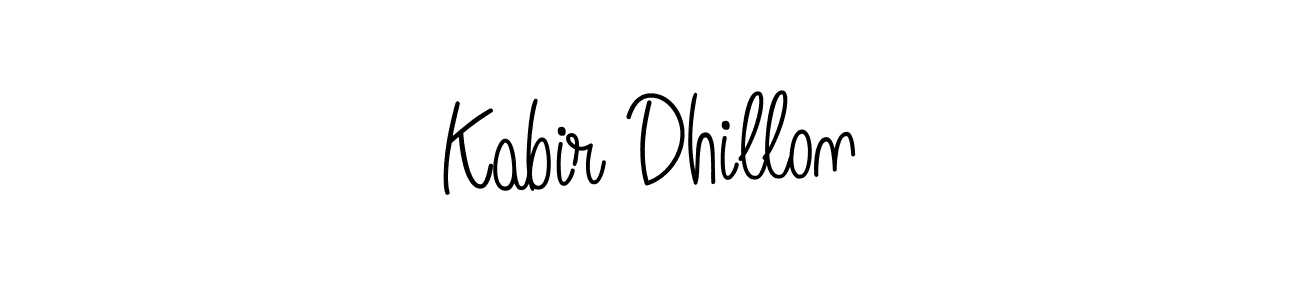 Design your own signature with our free online signature maker. With this signature software, you can create a handwritten (Angelique-Rose-font-FFP) signature for name Kabir Dhillon. Kabir Dhillon signature style 5 images and pictures png