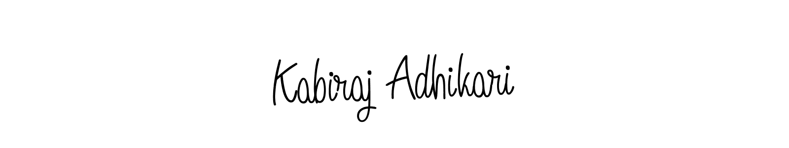 Design your own signature with our free online signature maker. With this signature software, you can create a handwritten (Angelique-Rose-font-FFP) signature for name Kabiraj Adhikari. Kabiraj Adhikari signature style 5 images and pictures png