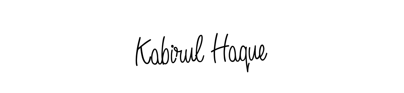 Create a beautiful signature design for name Kabirul Haque. With this signature (Angelique-Rose-font-FFP) fonts, you can make a handwritten signature for free. Kabirul Haque signature style 5 images and pictures png