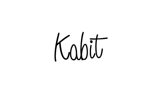 Design your own signature with our free online signature maker. With this signature software, you can create a handwritten (Angelique-Rose-font-FFP) signature for name Kabit. Kabit signature style 5 images and pictures png