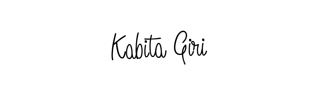 The best way (Angelique-Rose-font-FFP) to make a short signature is to pick only two or three words in your name. The name Kabita Giri include a total of six letters. For converting this name. Kabita Giri signature style 5 images and pictures png
