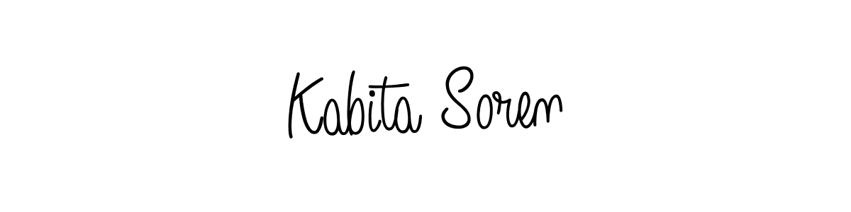 if you are searching for the best signature style for your name Kabita Soren. so please give up your signature search. here we have designed multiple signature styles  using Angelique-Rose-font-FFP. Kabita Soren signature style 5 images and pictures png