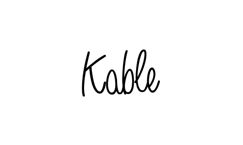 Design your own signature with our free online signature maker. With this signature software, you can create a handwritten (Angelique-Rose-font-FFP) signature for name Kable. Kable signature style 5 images and pictures png