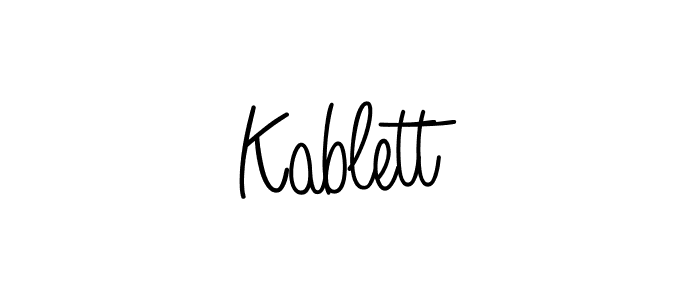 Make a beautiful signature design for name Kablett. With this signature (Angelique-Rose-font-FFP) style, you can create a handwritten signature for free. Kablett signature style 5 images and pictures png