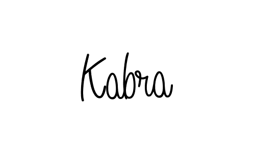 Use a signature maker to create a handwritten signature online. With this signature software, you can design (Angelique-Rose-font-FFP) your own signature for name Kabra. Kabra signature style 5 images and pictures png