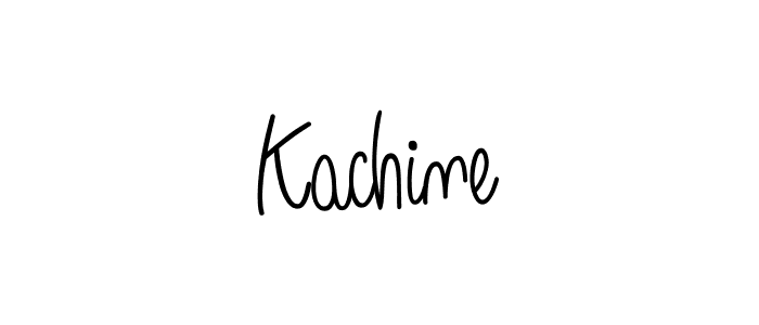 You should practise on your own different ways (Angelique-Rose-font-FFP) to write your name (Kachine) in signature. don't let someone else do it for you. Kachine signature style 5 images and pictures png