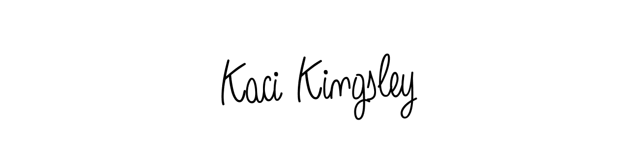 Kaci Kingsley stylish signature style. Best Handwritten Sign (Angelique-Rose-font-FFP) for my name. Handwritten Signature Collection Ideas for my name Kaci Kingsley. Kaci Kingsley signature style 5 images and pictures png