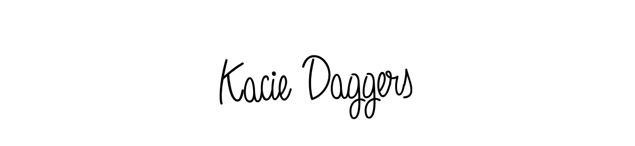 Use a signature maker to create a handwritten signature online. With this signature software, you can design (Angelique-Rose-font-FFP) your own signature for name Kacie Daggers. Kacie Daggers signature style 5 images and pictures png