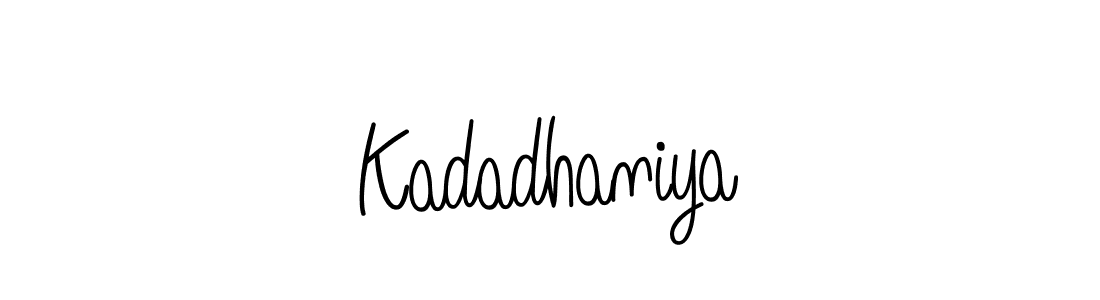 Also we have Kadadhaniya name is the best signature style. Create professional handwritten signature collection using Angelique-Rose-font-FFP autograph style. Kadadhaniya signature style 5 images and pictures png