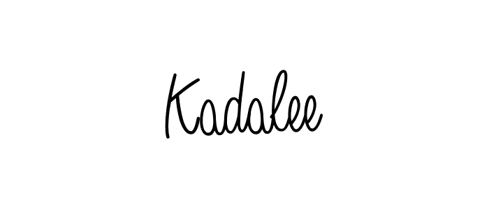 You should practise on your own different ways (Angelique-Rose-font-FFP) to write your name (Kadalee) in signature. don't let someone else do it for you. Kadalee signature style 5 images and pictures png