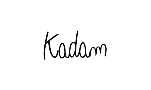 Create a beautiful signature design for name Kadam. With this signature (Angelique-Rose-font-FFP) fonts, you can make a handwritten signature for free. Kadam signature style 5 images and pictures png