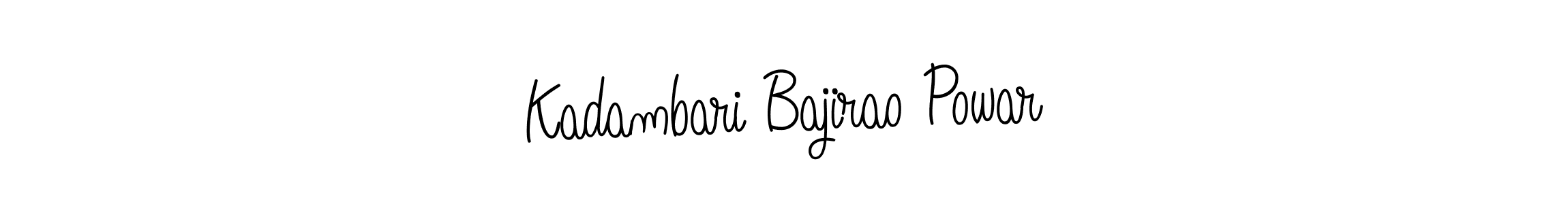 Design your own signature with our free online signature maker. With this signature software, you can create a handwritten (Angelique-Rose-font-FFP) signature for name Kadambari Bajirao Powar. Kadambari Bajirao Powar signature style 5 images and pictures png