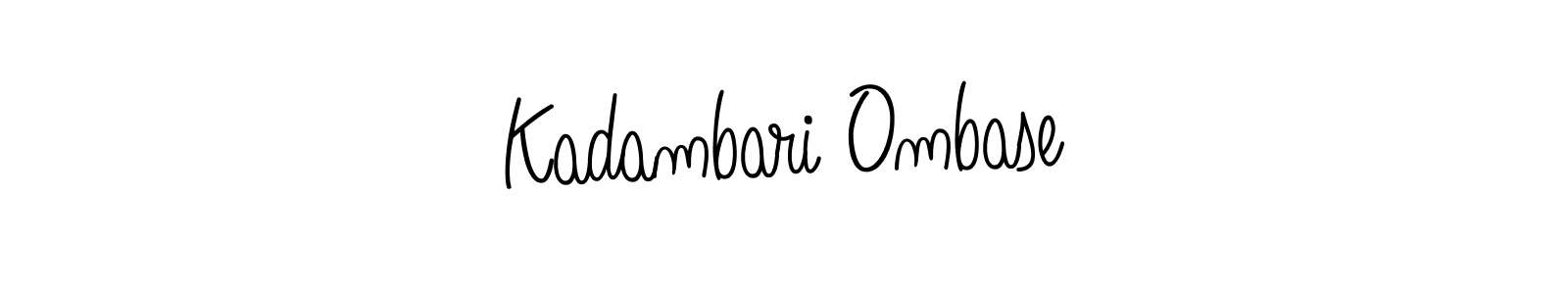 Make a short Kadambari Ombase signature style. Manage your documents anywhere anytime using Angelique-Rose-font-FFP. Create and add eSignatures, submit forms, share and send files easily. Kadambari Ombase signature style 5 images and pictures png