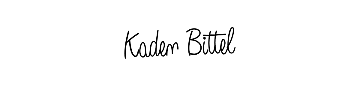 Design your own signature with our free online signature maker. With this signature software, you can create a handwritten (Angelique-Rose-font-FFP) signature for name Kaden Bittel. Kaden Bittel signature style 5 images and pictures png