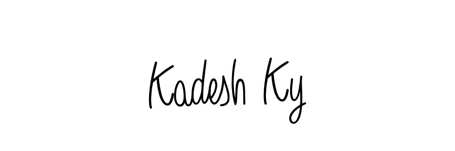 The best way (Angelique-Rose-font-FFP) to make a short signature is to pick only two or three words in your name. The name Kadesh Ky include a total of six letters. For converting this name. Kadesh Ky signature style 5 images and pictures png