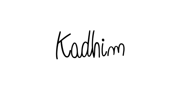 How to Draw Kadhim signature style? Angelique-Rose-font-FFP is a latest design signature styles for name Kadhim. Kadhim signature style 5 images and pictures png