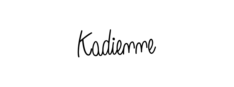 The best way (Angelique-Rose-font-FFP) to make a short signature is to pick only two or three words in your name. The name Kadienne include a total of six letters. For converting this name. Kadienne signature style 5 images and pictures png