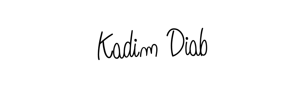 Once you've used our free online signature maker to create your best signature Angelique-Rose-font-FFP style, it's time to enjoy all of the benefits that Kadim Diab name signing documents. Kadim Diab signature style 5 images and pictures png
