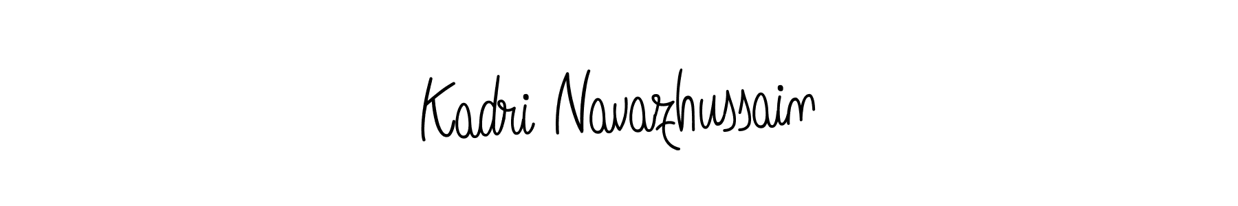 Use a signature maker to create a handwritten signature online. With this signature software, you can design (Angelique-Rose-font-FFP) your own signature for name Kadri Navazhussain. Kadri Navazhussain signature style 5 images and pictures png