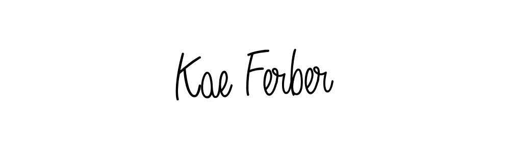 Make a beautiful signature design for name Kae Ferber. With this signature (Angelique-Rose-font-FFP) style, you can create a handwritten signature for free. Kae Ferber signature style 5 images and pictures png